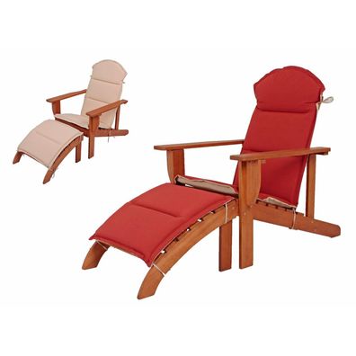 Adirondack Chair Gartenliege Relaxliege Liegestuhl Wendeauflage