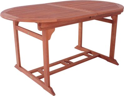 Tisch Gartentisch Holztisch oval ausziehbar