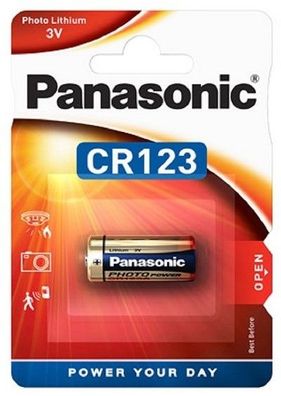 Panasonic CR123AL/1BP Photobatterie CR123 1400mAh