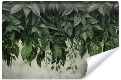Muralo Vlies Selbstklebende Fototapete grüne Blätter tropische Pflanzen Natur
