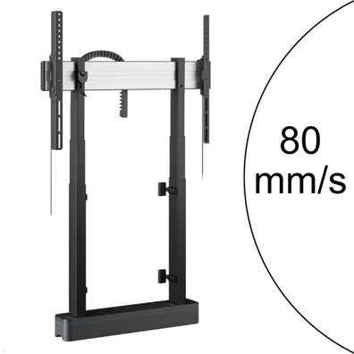 Vogels RISE 2008B elektrischer TV Boden-Wandhalter, 80 mm/ s, schwarz