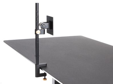APTO Tisch Monitorhalterung bis 27 Zoll mit Tischklemme, schwarz