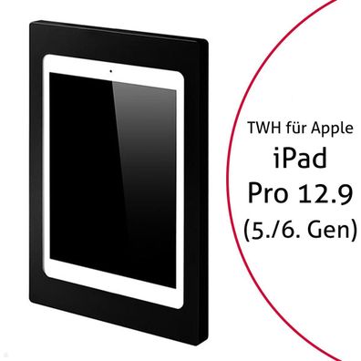 TabLines TWH041B Tablet Wandhalterung fér Apple iPad Pro 12.9 (5./6. Gen.) schwa...