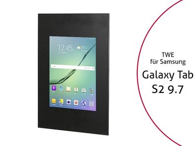 TabLines TWE019B Tablet Wandeinbau fér Samsung Tab S2 9.7, schwarz