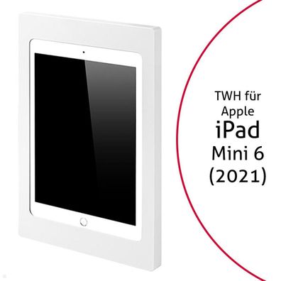 TabLines TWH045W Tablet Wandhalterung fér Apple iPad Mini 6 (2021), weiß