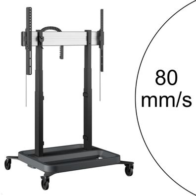 Vogels RISE 5208 mobiler elektrischer TV Ständer, 80 mm/ s, Einzelrollen