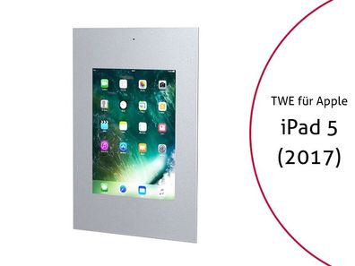 TabLines TWE036S Tablet Wandeinbau fér Apple iPad 5 (2017), DS, silber