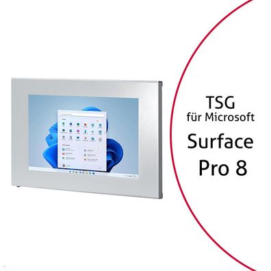 TabLines TSG083S Tablet Schutzgehäuse fér Microsoft Surface Pro 8, silber