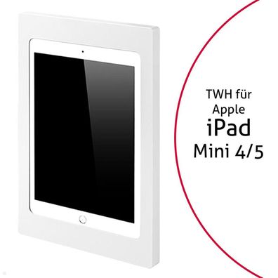 TabLines TWH046W Tablet Wandhalterung fér Apple iPad Mini 4/5, weiß