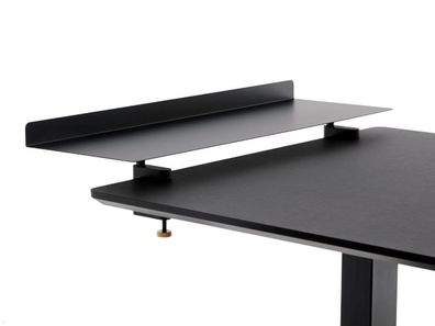 APTO Table Shelf Schreibtisch Ablageboard 72x24cm mit Tischklemmen, schwarz