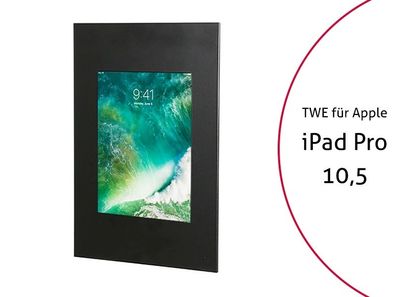 TabLines TWE057B Tablet Wandeinbau fér Apple iPad Pro 10.5, schwarz