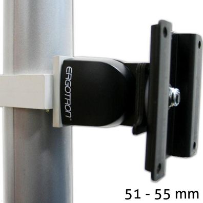 Ergotron Serie 100 Single Monitorhalterung fér Rohre / Säulen 51-55 mm