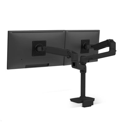 Ergotron LX Monitorhalterung fér 2 Monitore mit C-Klemme (45-610-224), schwarz