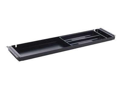 TecLines TUS005B ausziehbare Unterbau Schublade L 186mm tief, schwarz