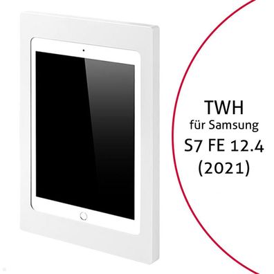 TabLines TWH037W Tablet Wandhalterung fér Samsung Tab S7 FE 12.4, weiß