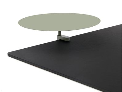 APTO Round Table Ablageboard 38cm Durchmesser mit Tischklemme, olivgrén