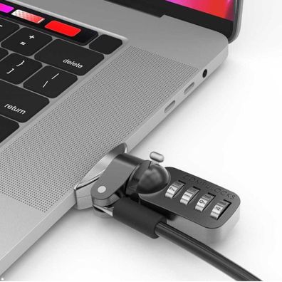 Compulocks Ledge Slot Adapter MacBook Pro 16 Zoll mit Zahlenschloss