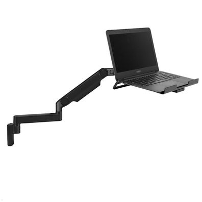 Humanscale M2.1 Laptop Wandhalterung mit Schwenkarm gerade, schwarz