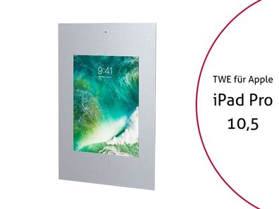 TabLines TWE059S Tablet Wandeinbau fér Apple iPad Pro 10.5, DS, silber