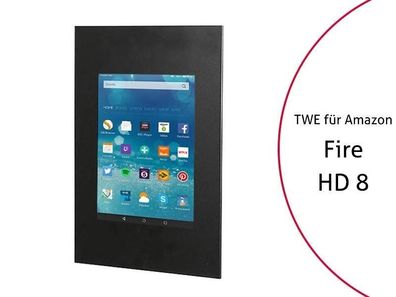TabLines TWE060B Tablet Wandeinbau fér Amazon fire HD 8 (2017), schwarz