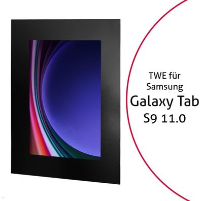 TabLines TWE110B Tablet Wandeinbau fér Samsung Tab S9 11.0, schwarz