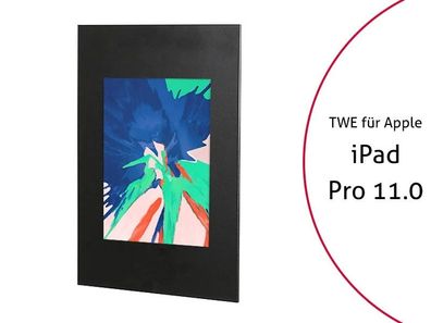 TabLines TWE069B Tablet Wandeinbau fér Apple iPad Pro 11, schwarz