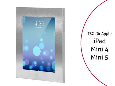 TabLines TSG026E Tablet Schutzgehäuse fér Apple iPad Mini 4/5, Edelstahl