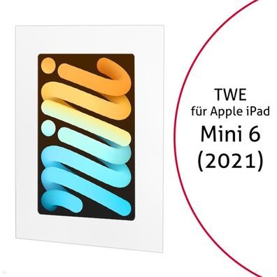 TabLines TWE109W Tablet Wandeinbau fér Apple iPad Mini 6 (2021), weiß