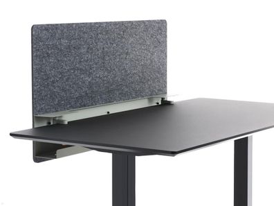 APTO Filz Schreibtisch Trennwand 110x60x1cm mit Tischklemmen, olivgrén