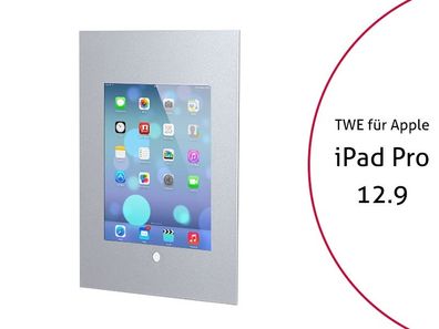 TabLines TWE031S Tablet Wandeinbau fér Apple iPad Pro 12.9 (1./2. Gen.) HB, silb...