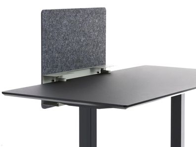 APTO Filz Schreibtisch Trennwand 70x60x1cm mit Tischklemmen, olivgrén
