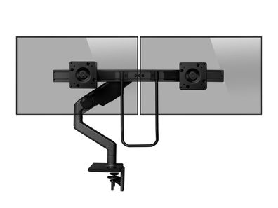 Humanscale M10 Dual Monitor Tischhalterung Klemme, schräg, schwarz (M10CMBBHB)