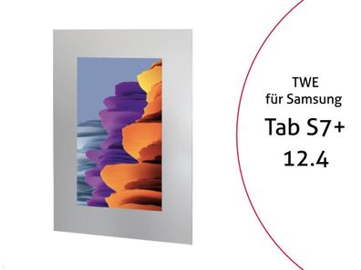 TabLines TWE077S Tablet Wandeinbau fér Samsung Tab S7+ 12.4, silber