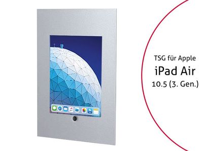 TabLines TWE074S Tablet Wandeinbau fér Apple iPad Air 3 10.5 (2019), HB, silber