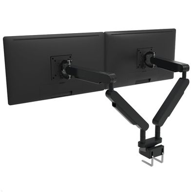 Bachmann ZG2 Dual Monitor Tischhalterung mit Tischklemme, schwarz (945.010)