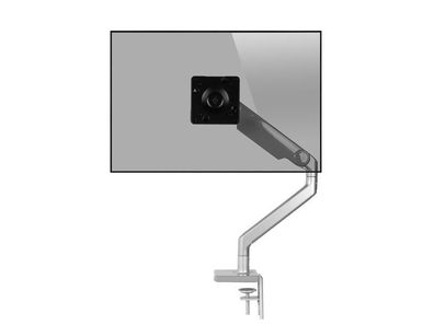 Humanscale M2.1 Monitor Tischhalterung Klemme, schräg, silber (M21CMSBTB)