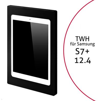 TabLines TWH038B Tablet Wandhalterung fér Samsung Tab S7+ 12.4, schwarz