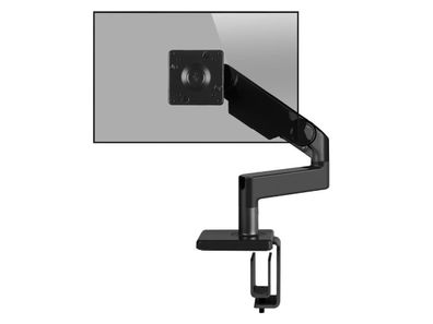 Humanscale M8.1 Monitorhalterung fér USM Tisch gerade schwarz (M81UBETB)