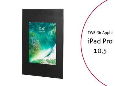 TabLines TWE059B Tablet Wandeinbau fér Apple iPad Pro 10.5, DS, schwarz