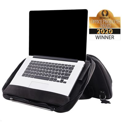 R-Go Viva Laptoptasche mit höhenverstellbarem Laptop Ständer, schwarz