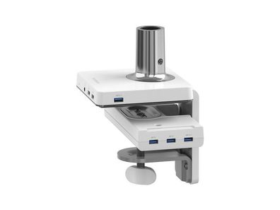 Humanscale M/ Connect Dockingstation Tischklemme fér M2, weiß