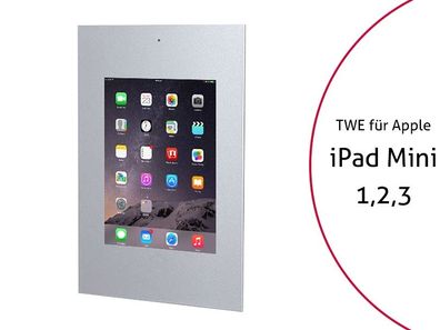TabLines TWE042S Tablet Wandeinbau fér Apple iPad Mini 1/2/3 DS, silber