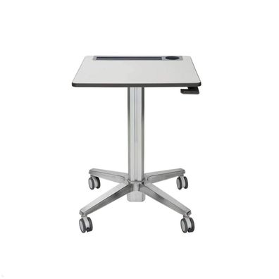Ergotron LearnFit mobiler Steh-Sitz Tisch 740-1140 mm (24-547-003), silber