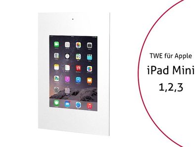 TabLines TWE042W Tablet Wandeinbau fér Apple iPad Mini 1/2/3 DS, weiß