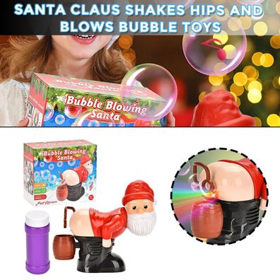 Christmas Bubble Blowing Machine From Santa Claus Butt Props Funny Xmas