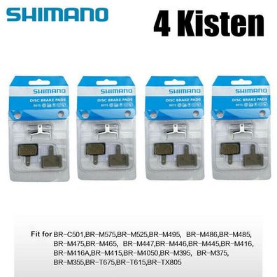 4 Paar Shimano B01S Resin Disc Beläge Pads Bremsbeläge BR-M 445 446 575 486 525