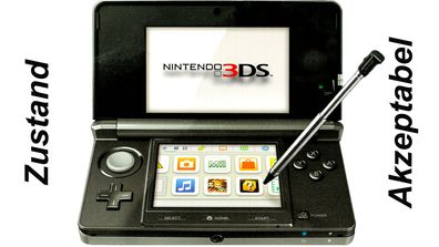 Nintendo 3DS Handheld Cosmos Black Zustand Akzeptabel