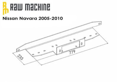 Seilwinden Anbausatz Nissan Navara D40 2005-2010