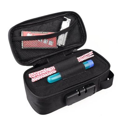Schwarz Geruchs-Beweis Tasche abschließbarer Fall Stash Rolling Box Roll Tin