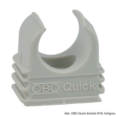 OBO Quick-Schelle M20, lichtgrau 2149010